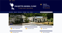 Desktop Screenshot of palmetto-vet.com