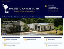 Tablet Screenshot of palmetto-vet.com